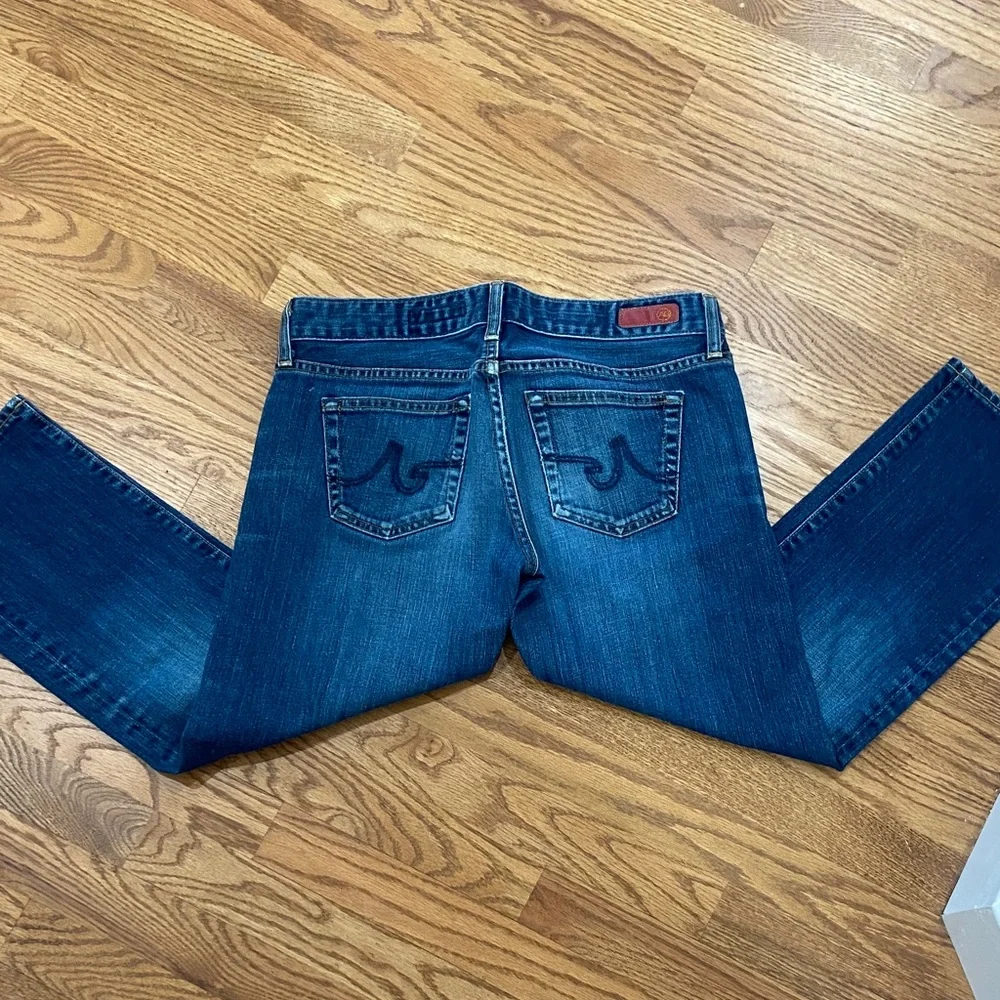 AG Adriano Goldschmied Dark Wash the Tomboy Crop Denim - Picture 7 of 7
